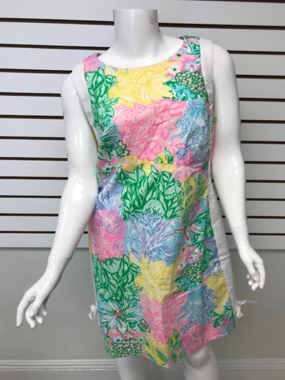 NWT Lilly Pulitzer Beckler Shift Dress Multi Bright Delight Patch Size 10
